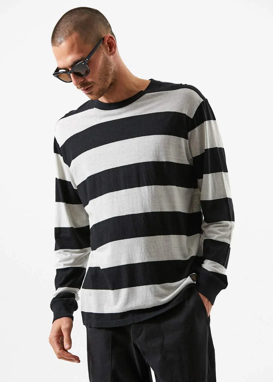 Afends Mens Team Dendy - Hemp Retro Fit Long Sleeve Tee