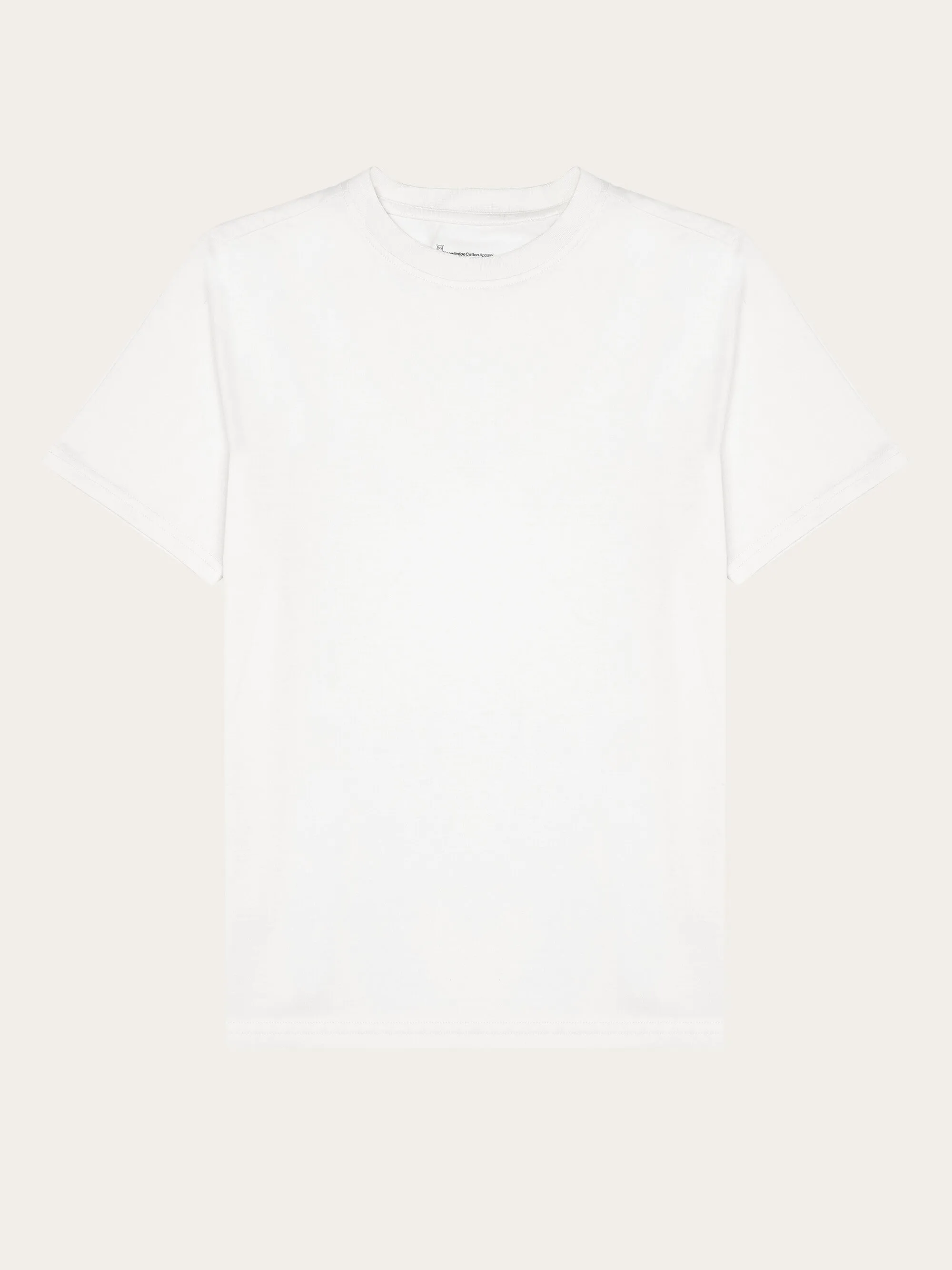 Basic pima cotton t-shirt - GOTS/Vegan - Egret