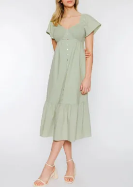 Bernadette Sweetheart Smocked Midi Dress (Assorted Colors)