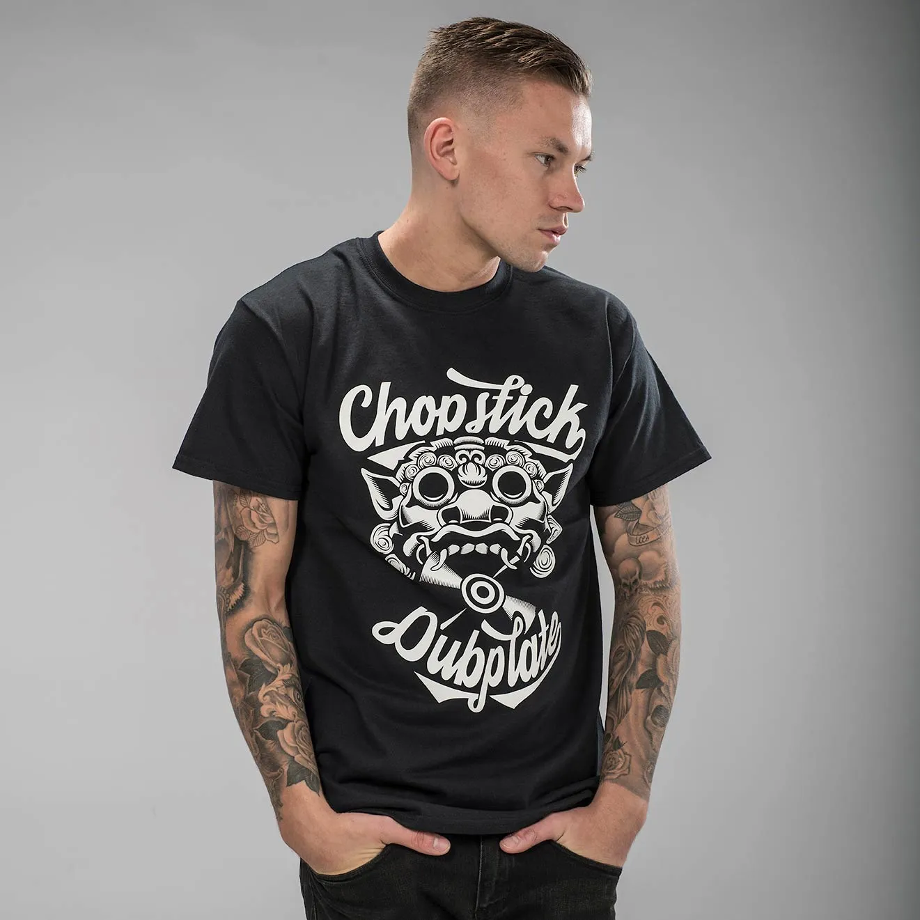 Black Chopstick Dubplate Classic T-Shirt