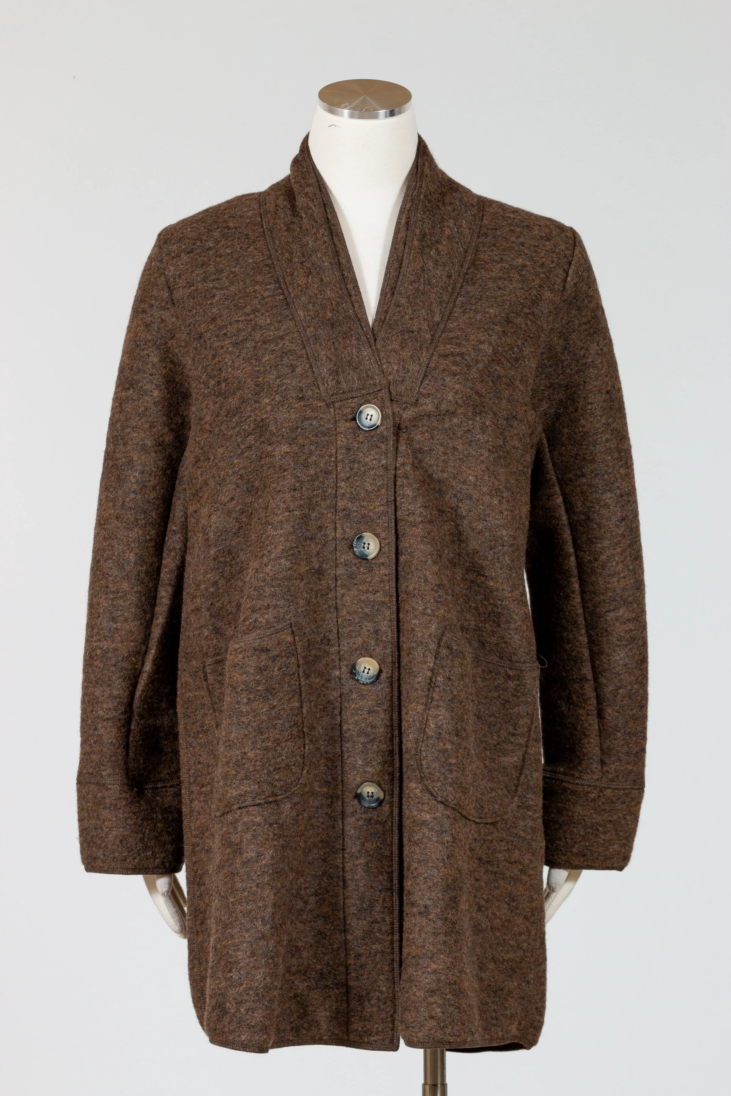 Boiled Wool Coat