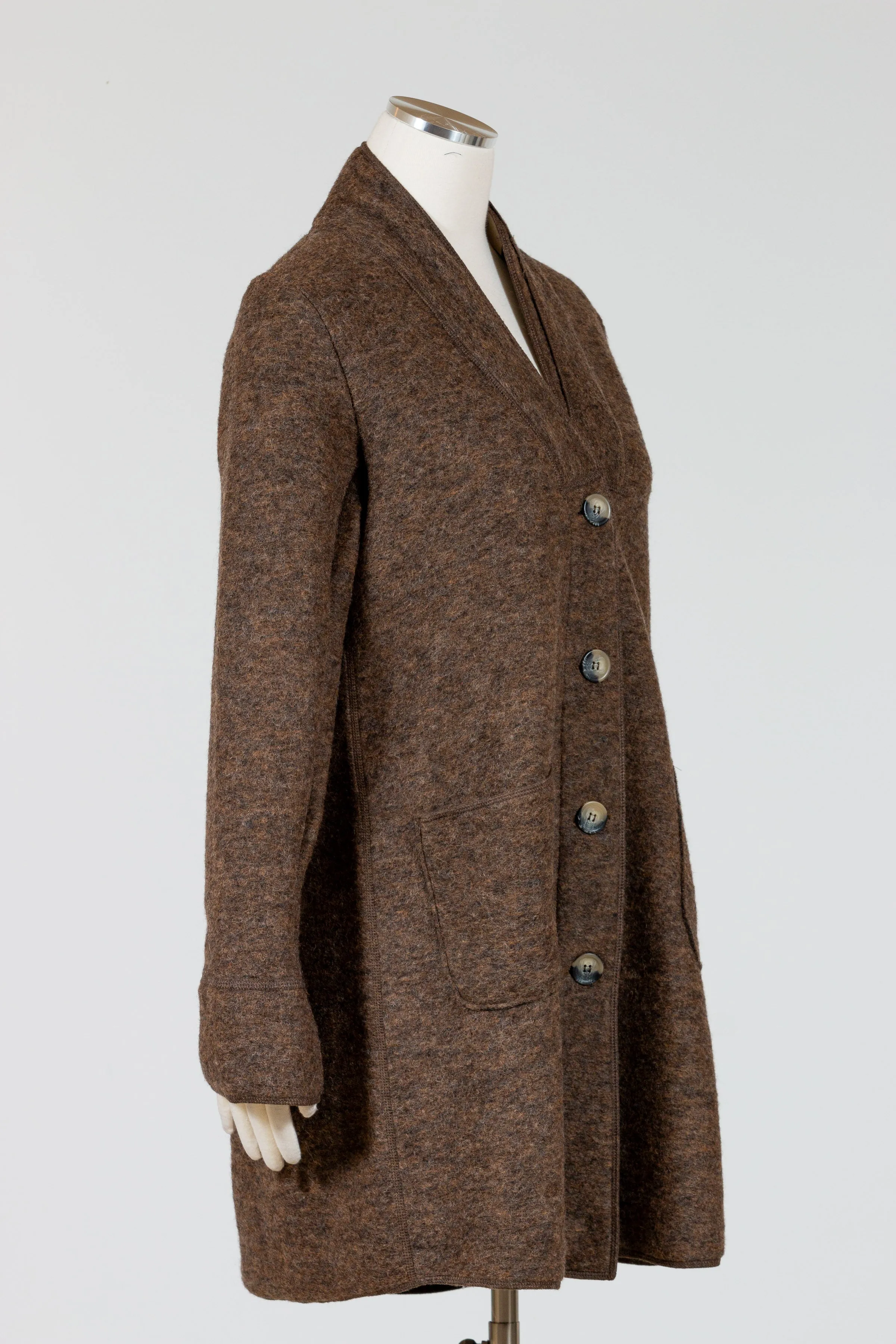 Boiled Wool Coat