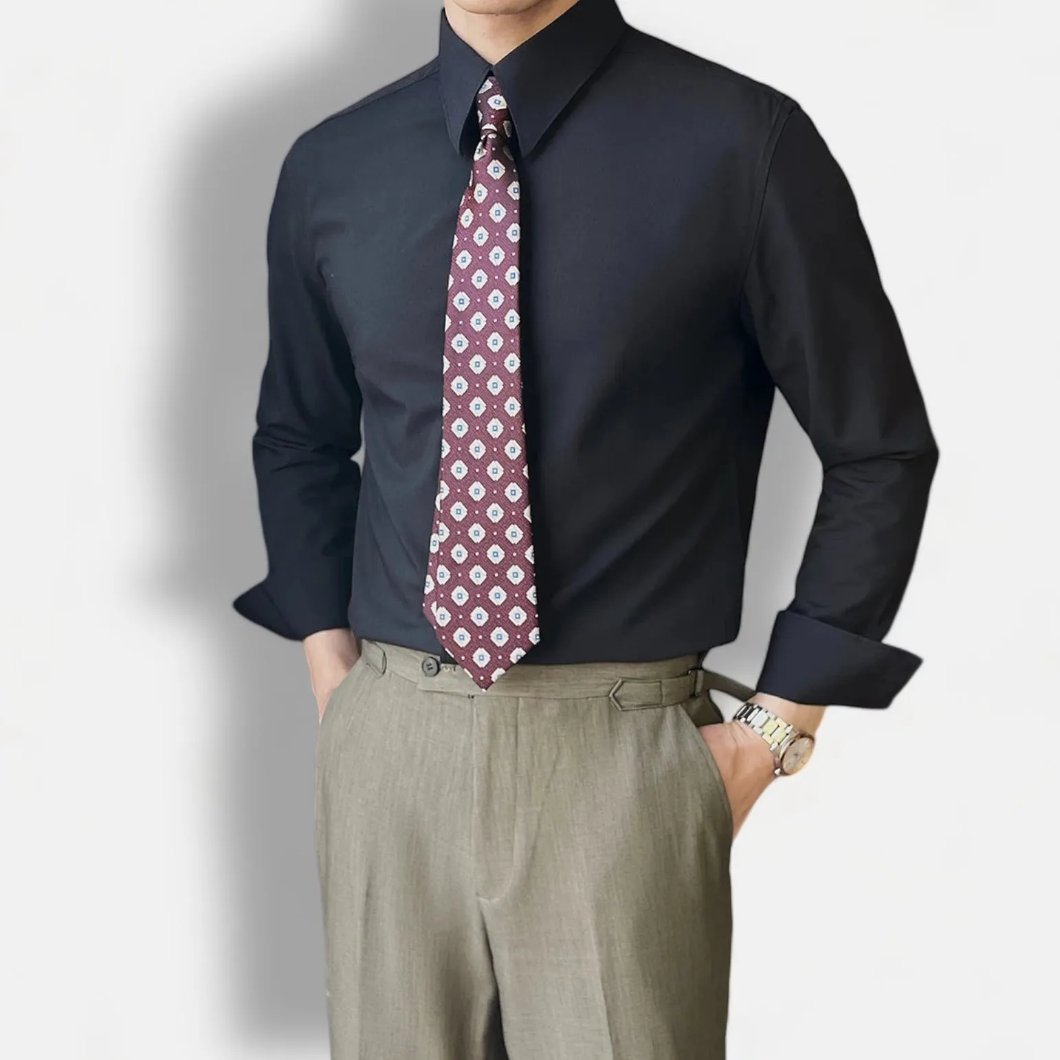 British formal slim-fit shirt