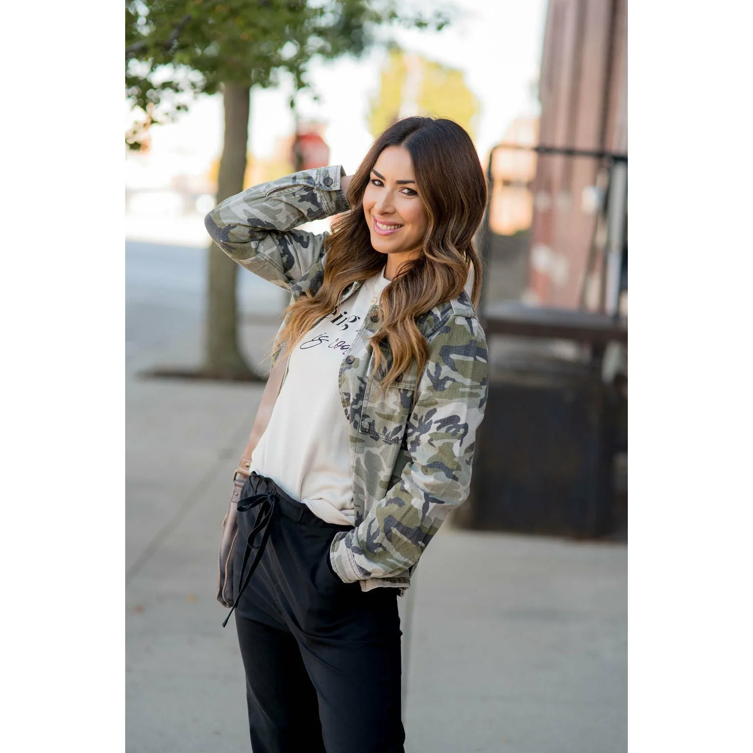 Camo Denim Jacket