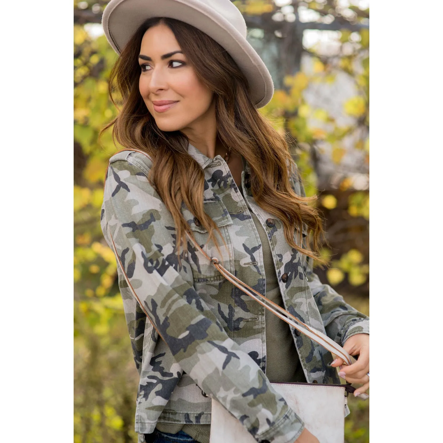 Camo Denim Jacket