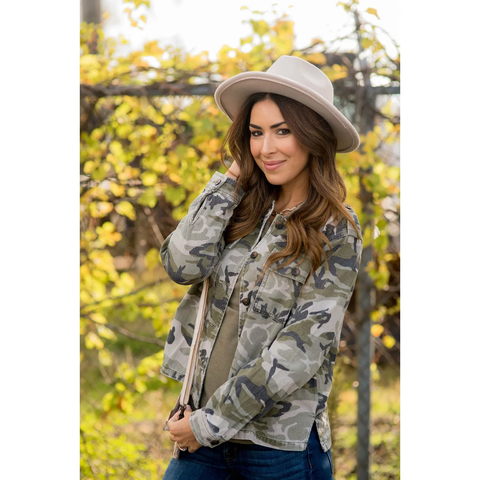 Camo Denim Jacket