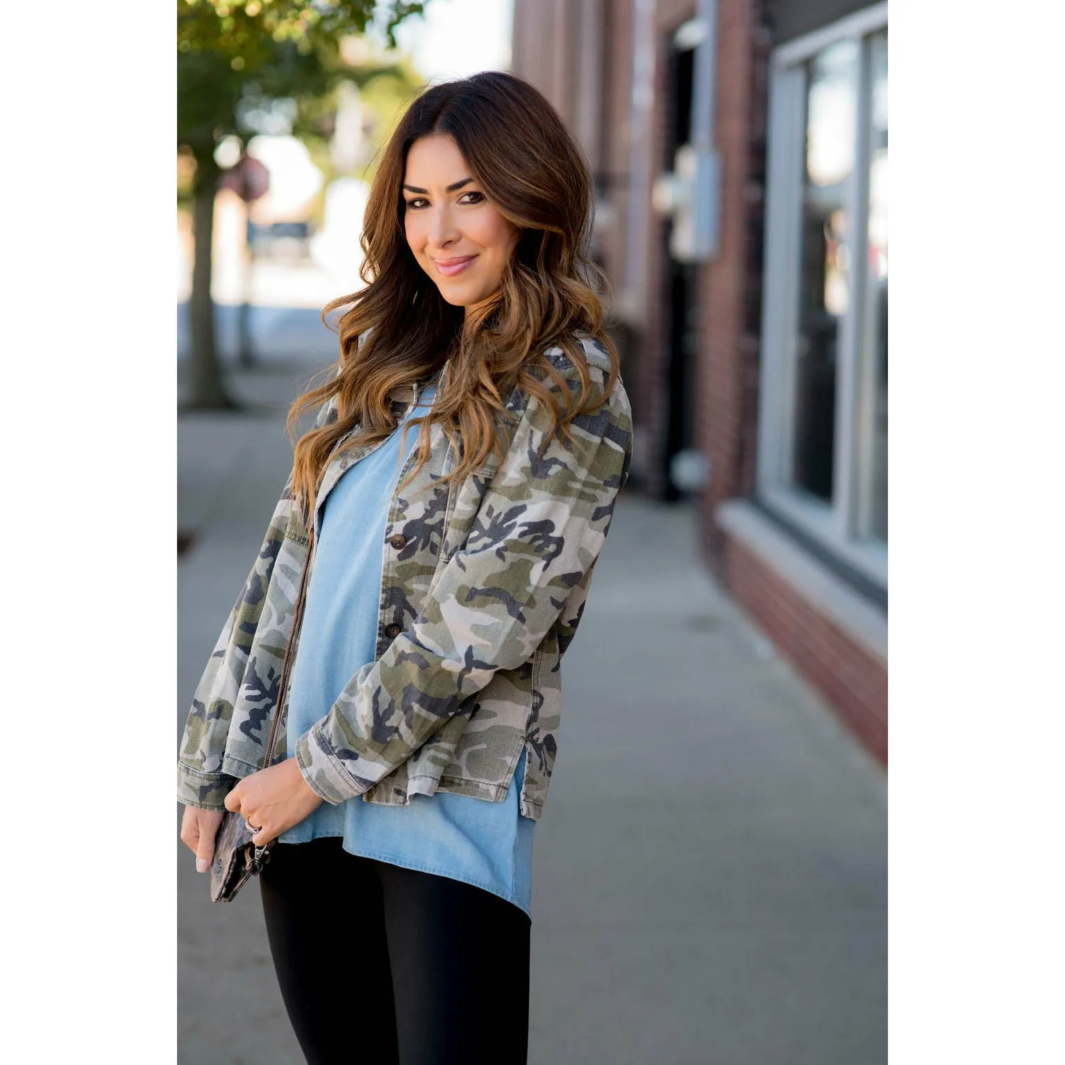 Camo Denim Jacket