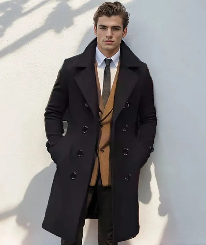 Casual british long coat