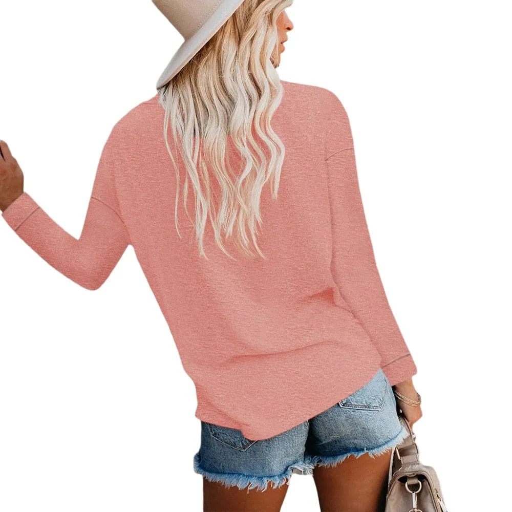 Casual Long Sleeve Shirt with Pocket