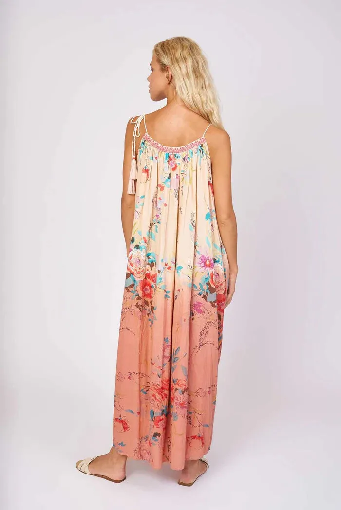 Chatelaine Cotton Maxi  - Peach