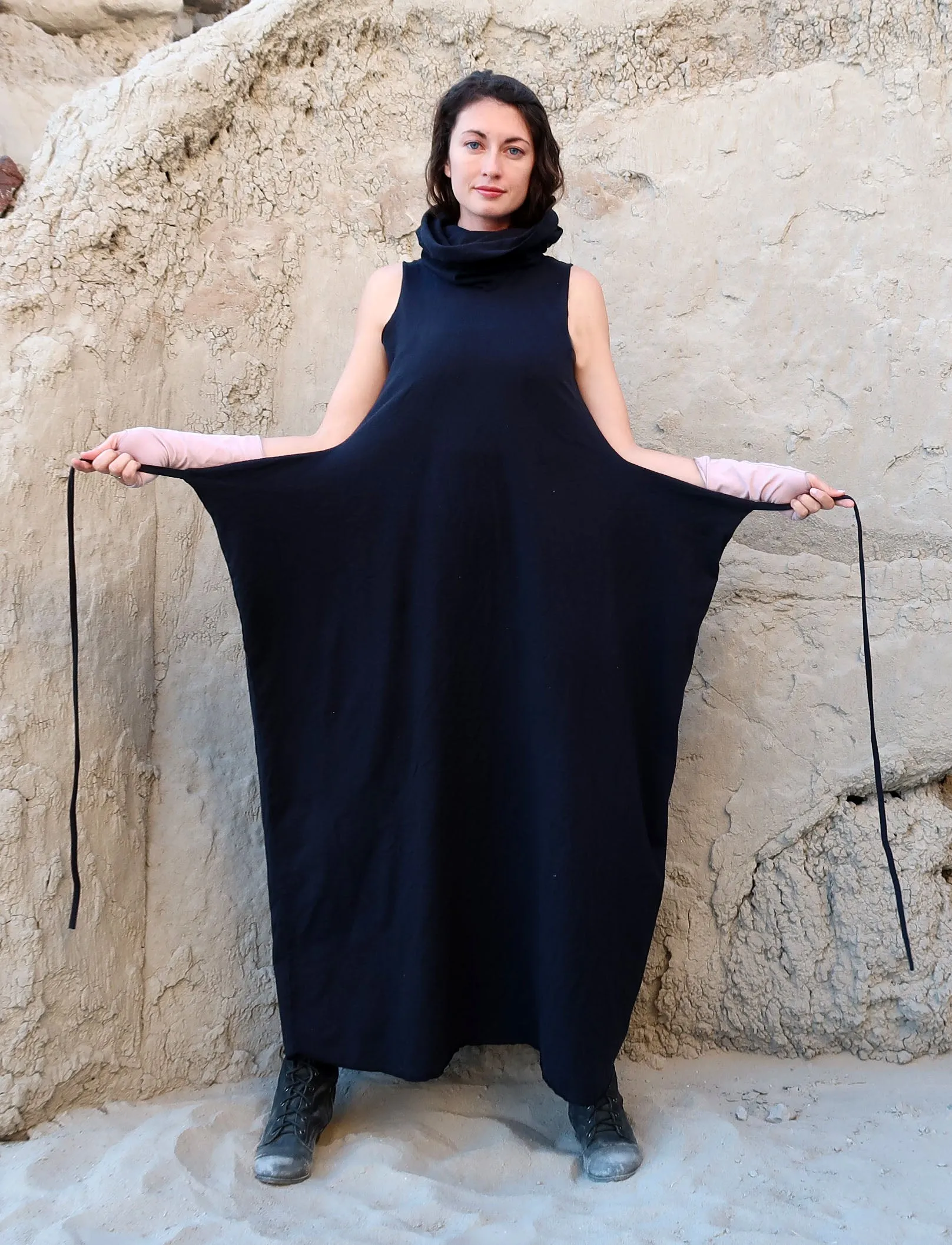 Chunky Cowl Chuba Long Dress