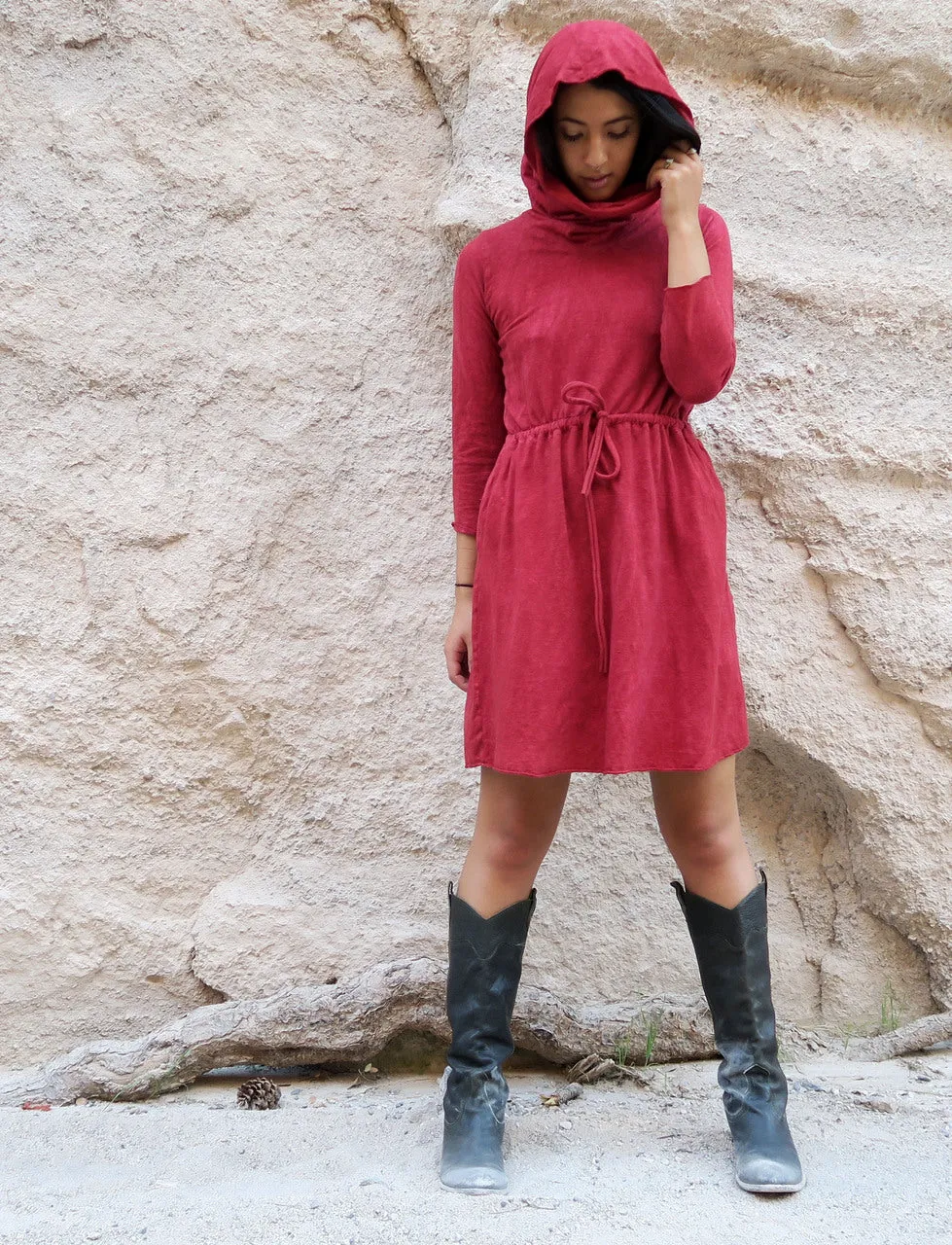 Chunky Cowl Gaia Short Dress