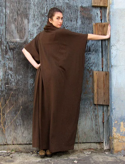 Chunky Cowl Long Kaftan