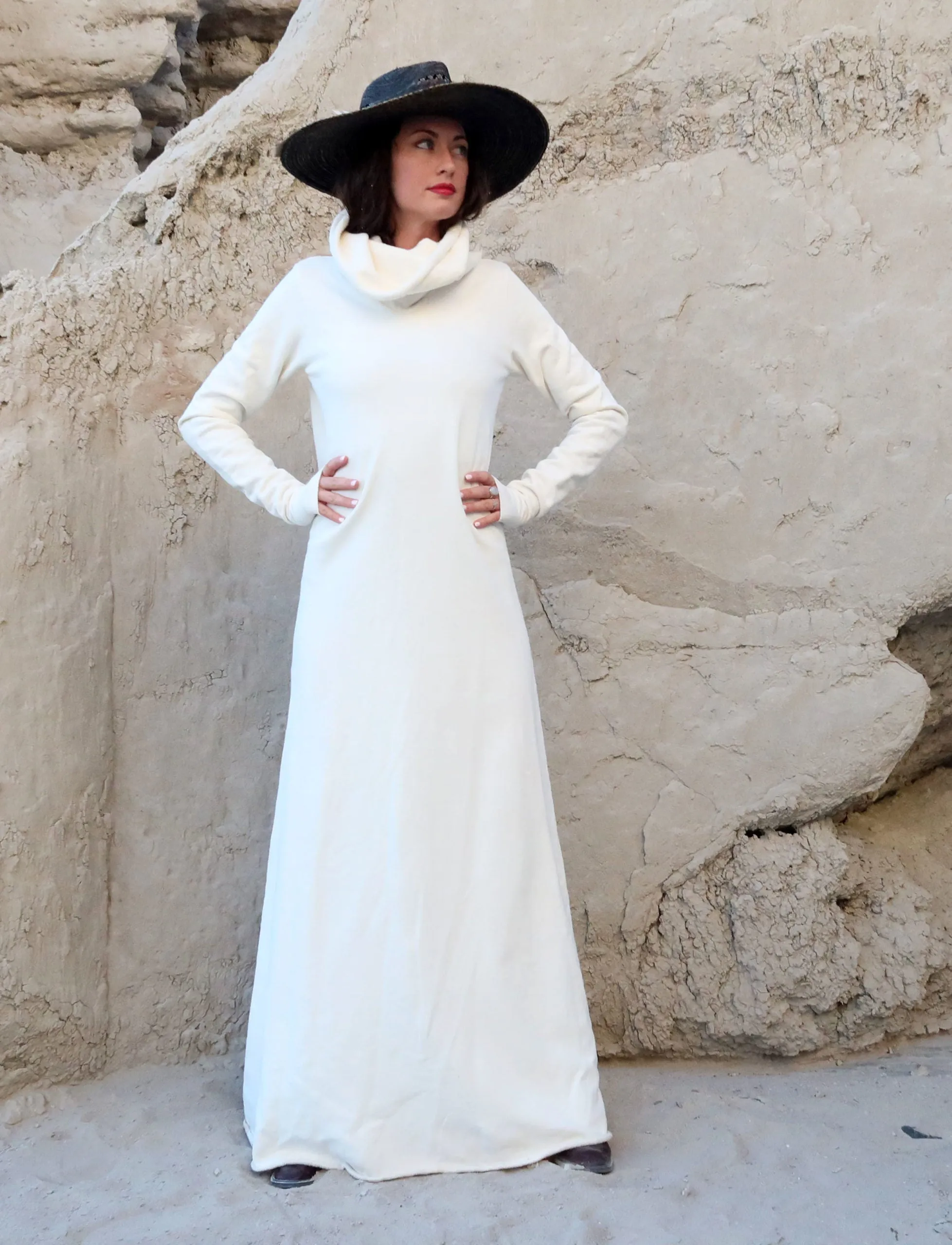 Chunky Cowl Ojai Long Dress