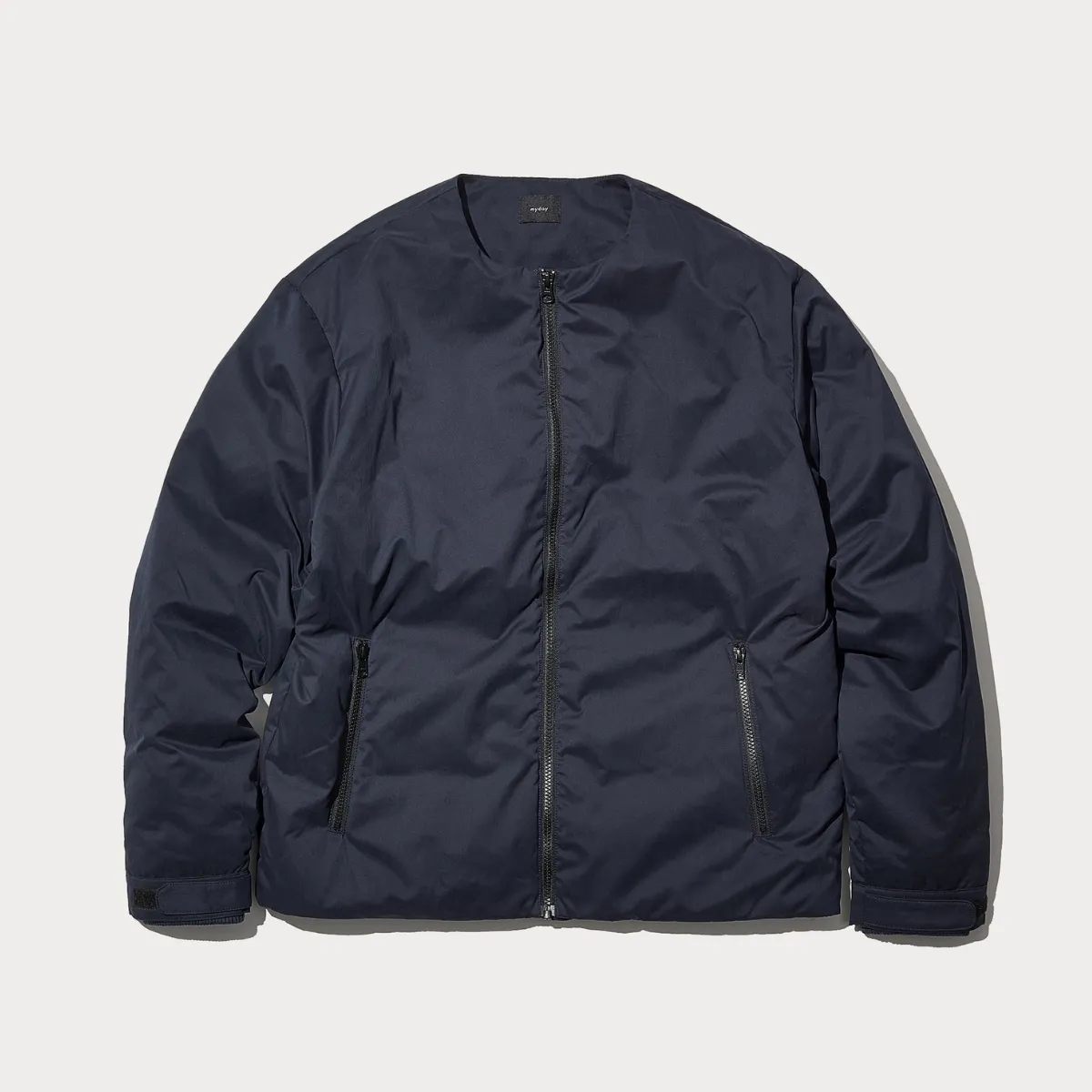 Collarless Down Jacket