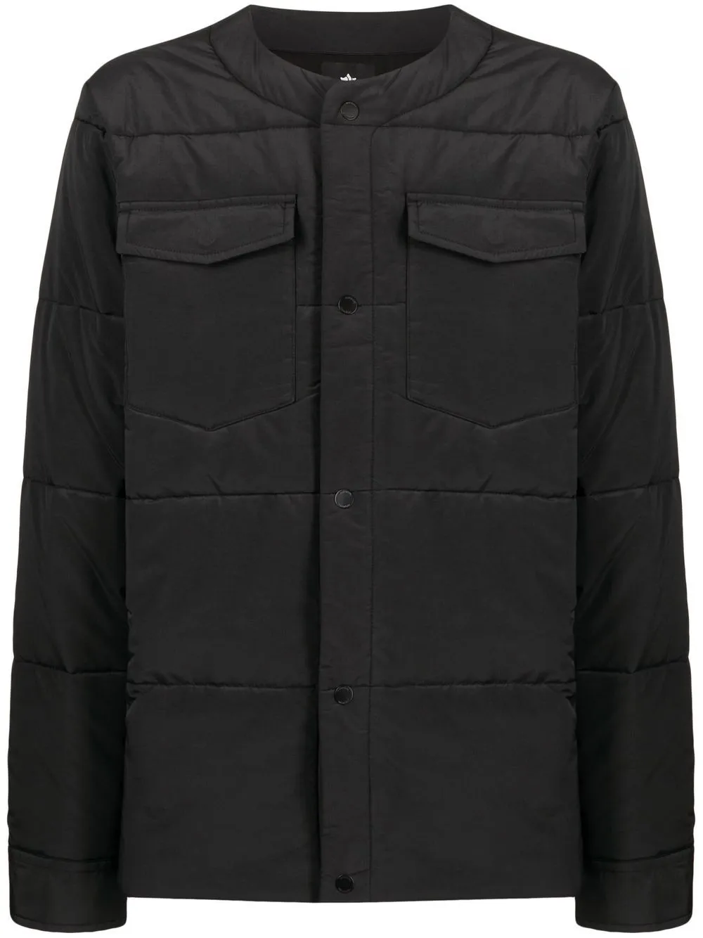 Collarless Padded Jacket