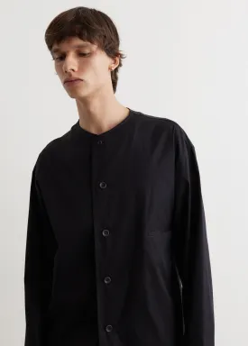 Collarless Relaxed Shirt