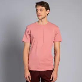 Desert Rose Pink Round Neck T-shirt