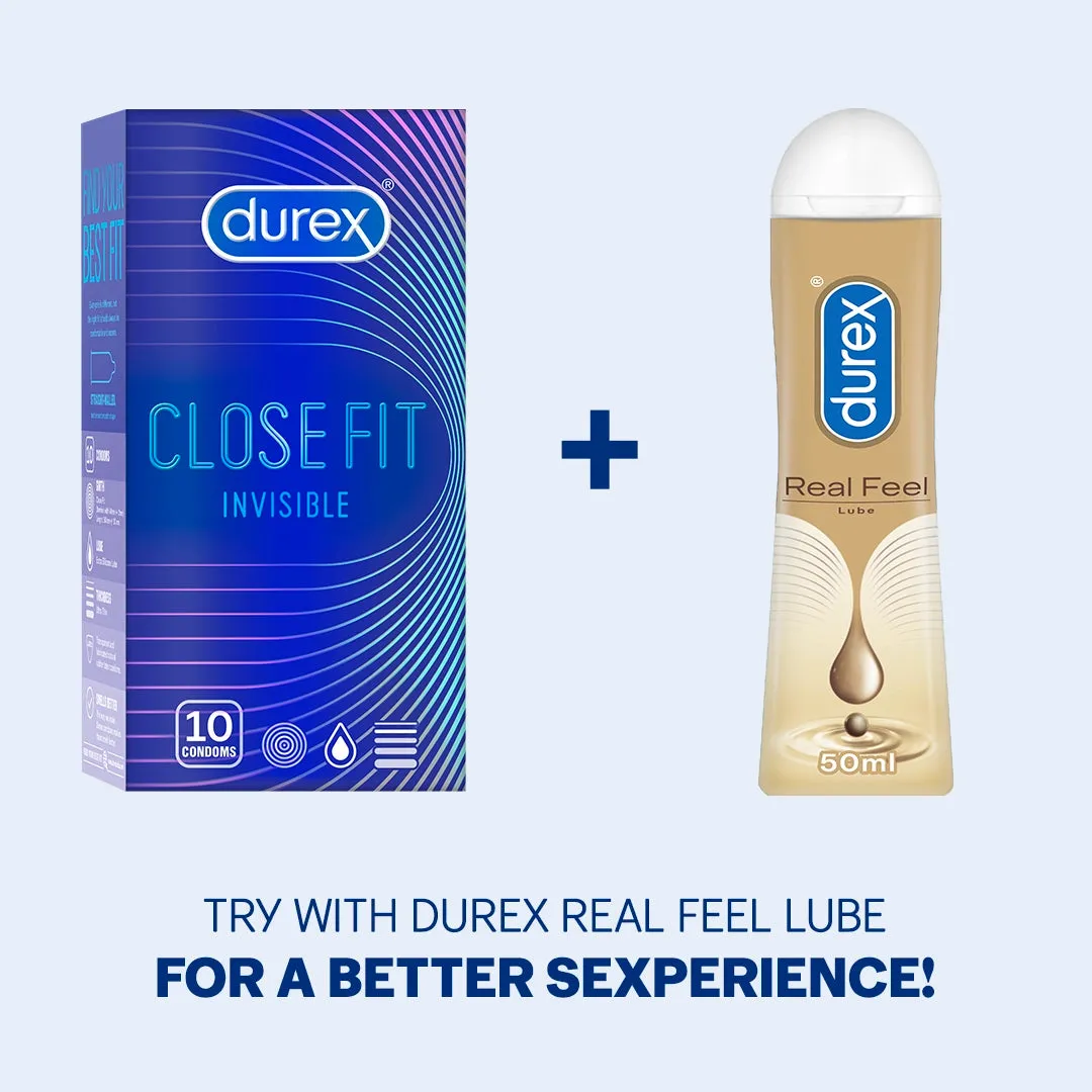 Durex Close Fit Invisible - 30 Condoms (Pack of 3)