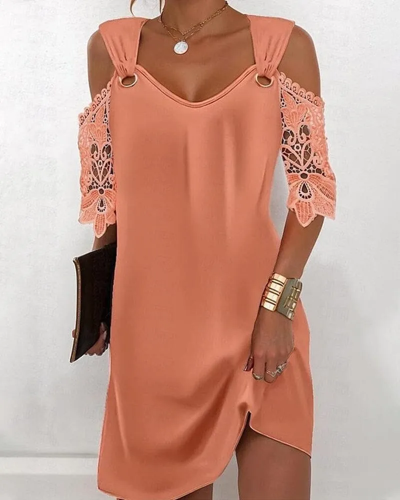 Elegant printed patterned dress