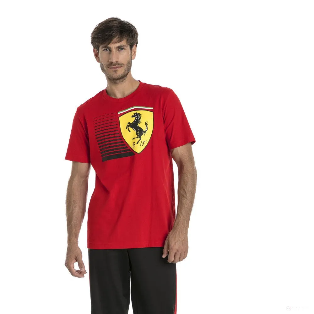 Ferrari T-shirt, Puma Big Shield, Red, 2018