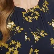 Floral Bouquet Print Top