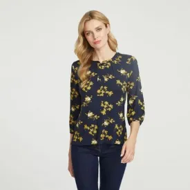 Floral Bouquet Print Top