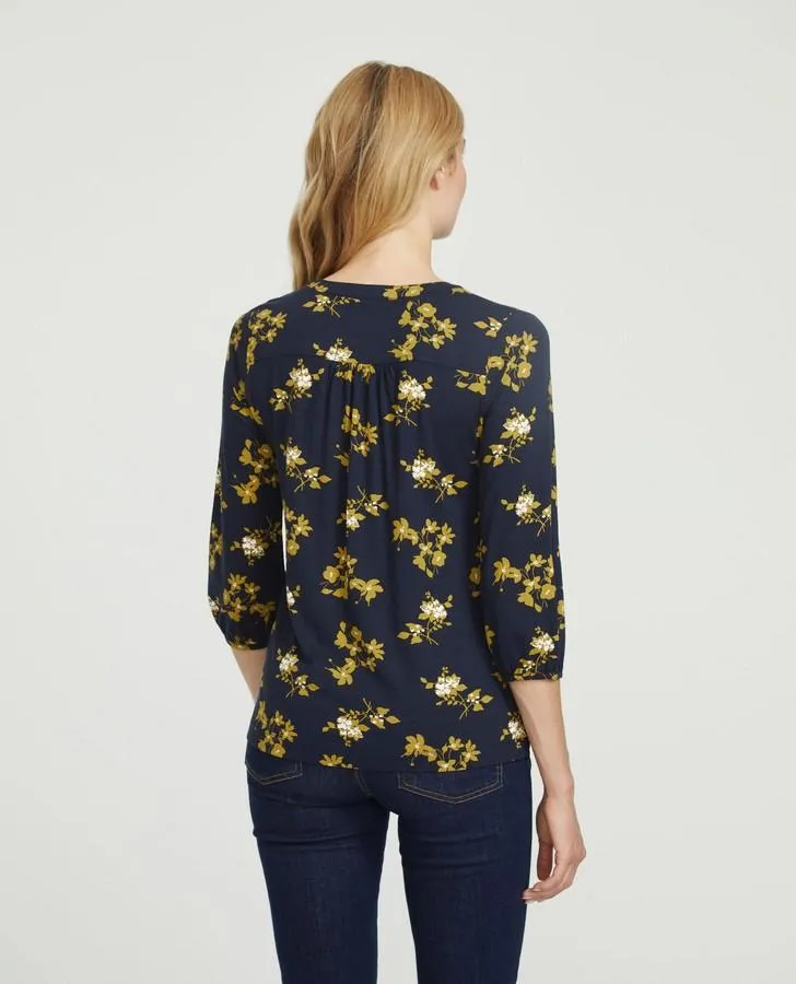 Floral Bouquet Print Top