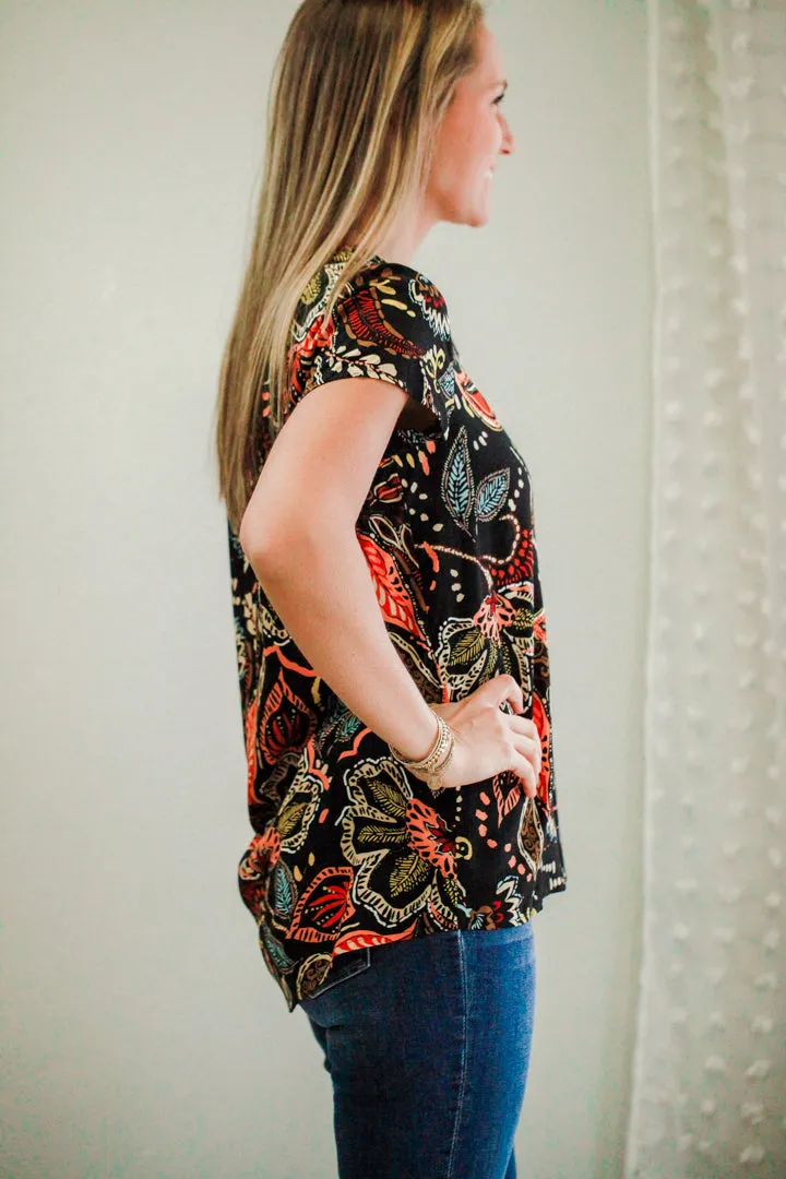 Floral Print Blouse