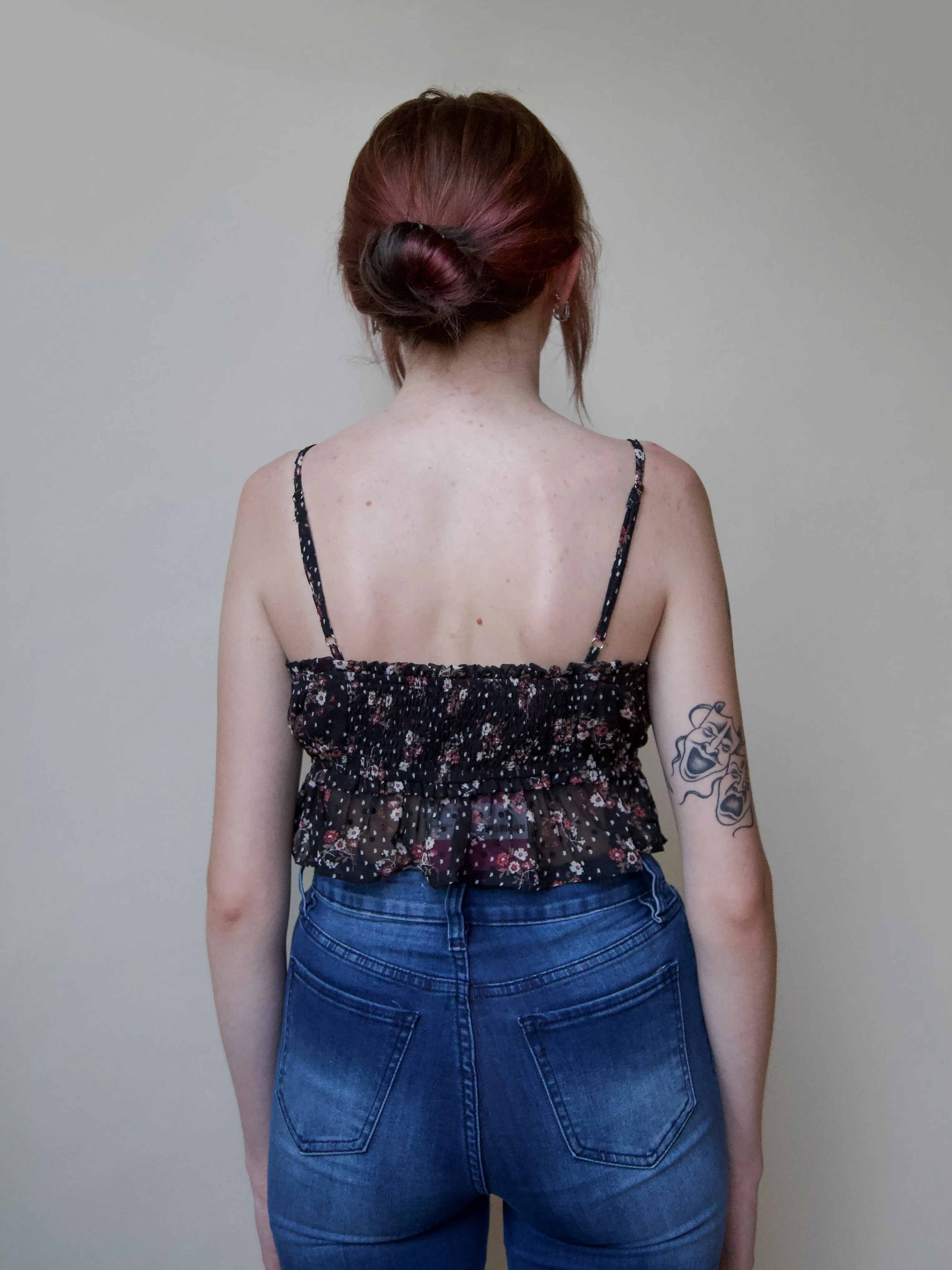 Floral Print Crop Top