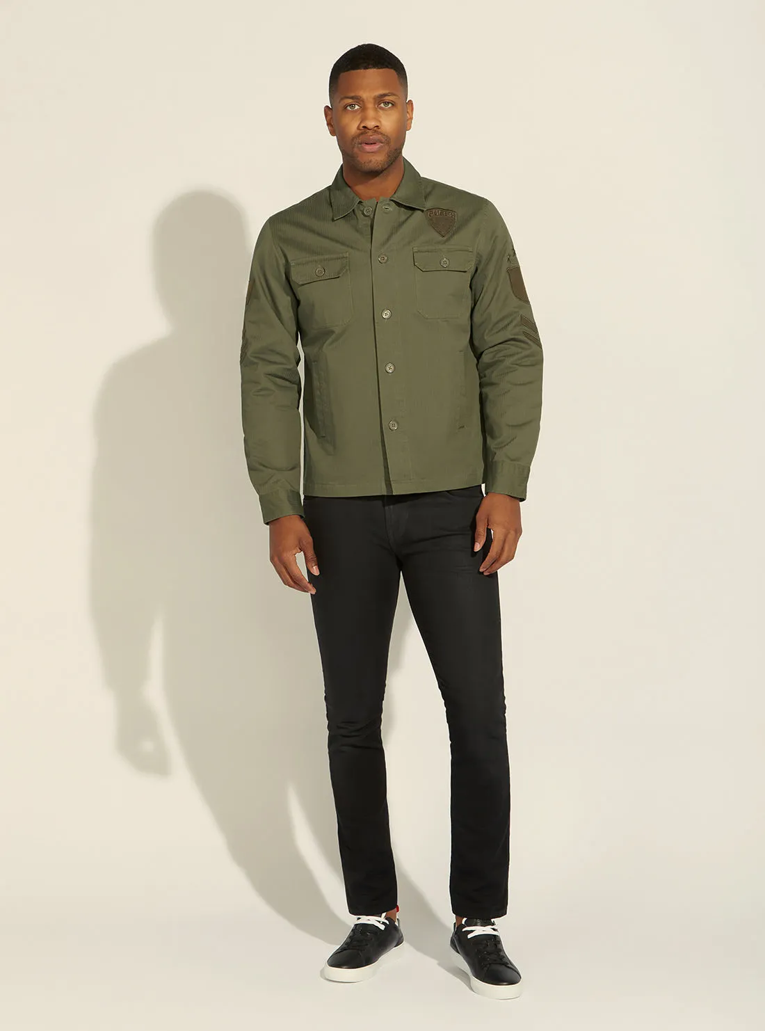 Green Canteen Vintage Army Shirt Jacket