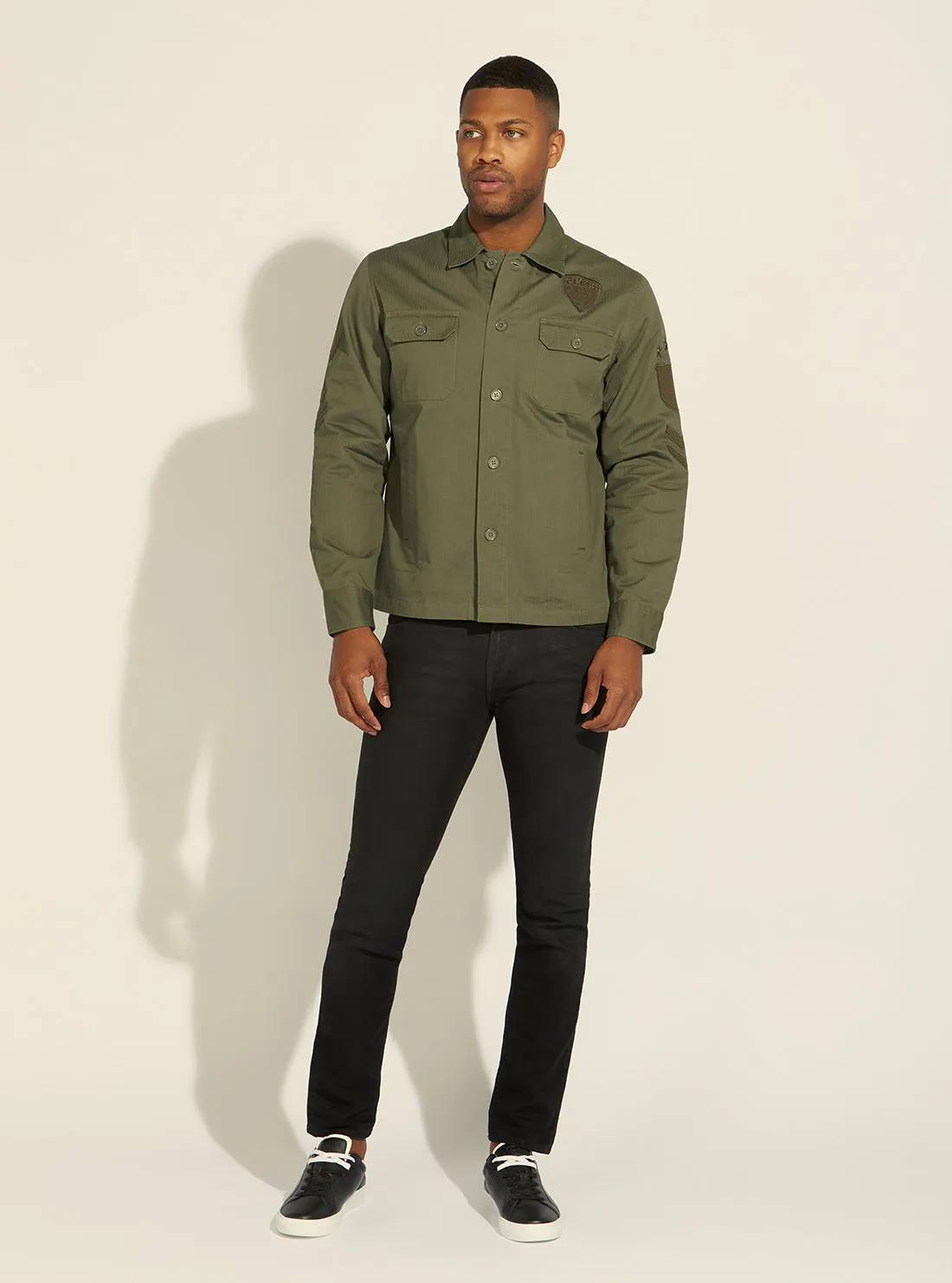 Green Canteen Vintage Army Shirt Jacket