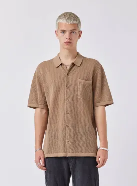 Knit Holiday Shirt Dk Beige