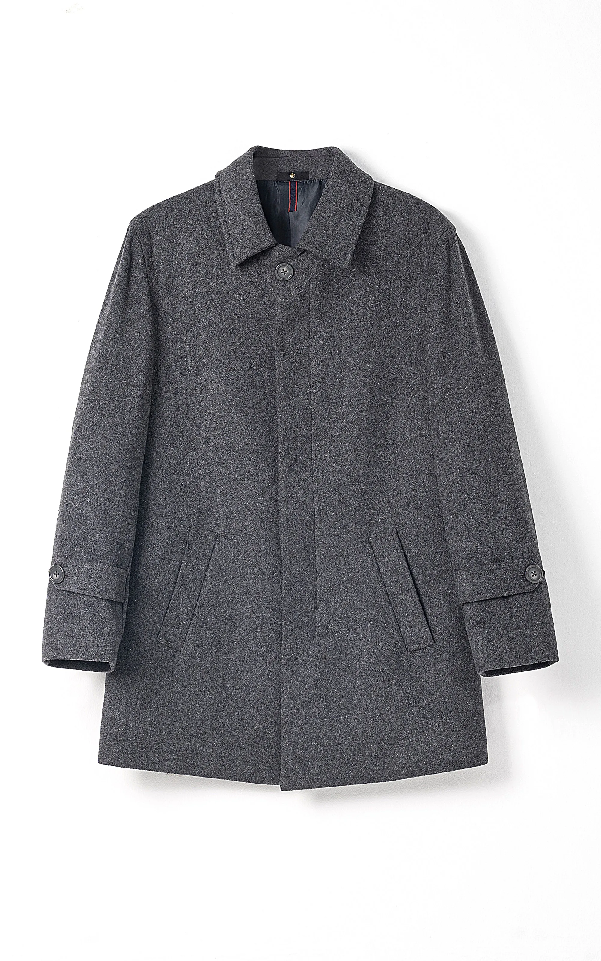 LONG COAT CHARCOAL GREY