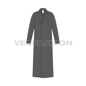 Mens Long Over Coat