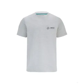 Mercedes T-Shirt, Small Logo, Grey, 2022