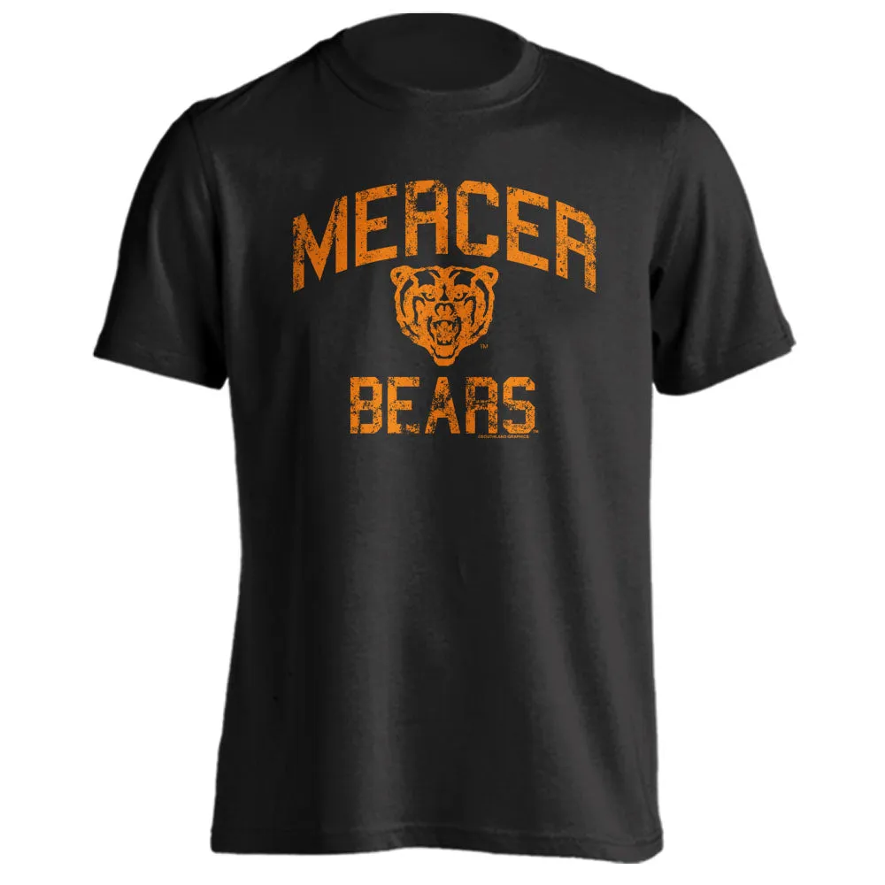 Mercer University Bears MU Retro Distressed Short Sleeve T-Shirt