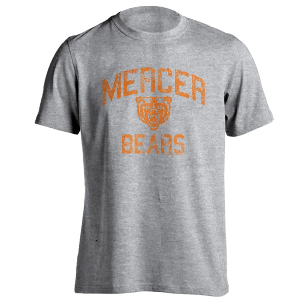 Mercer University Bears MU Retro Distressed Short Sleeve T-Shirt