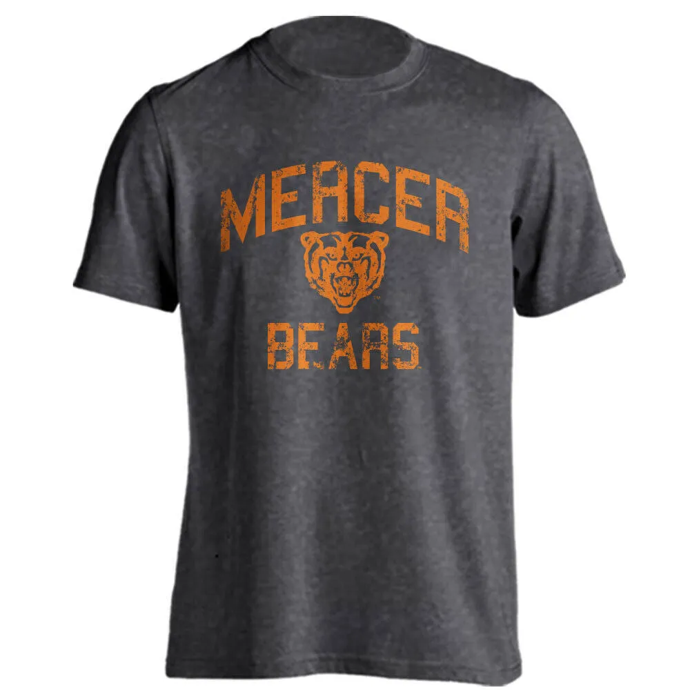 Mercer University Bears MU Retro Distressed Short Sleeve T-Shirt