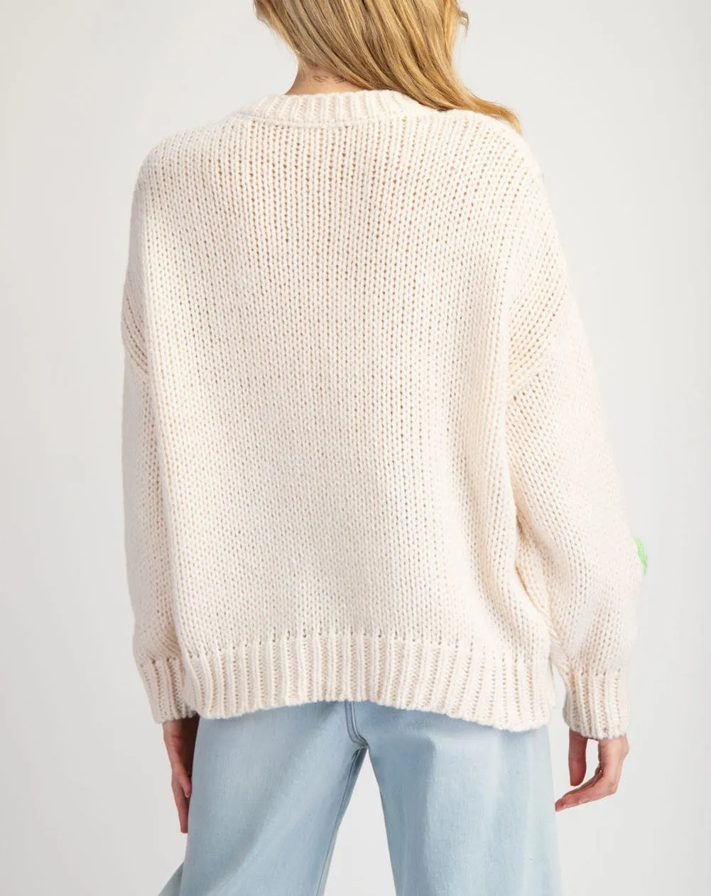 Mina Flower Knit Sweater