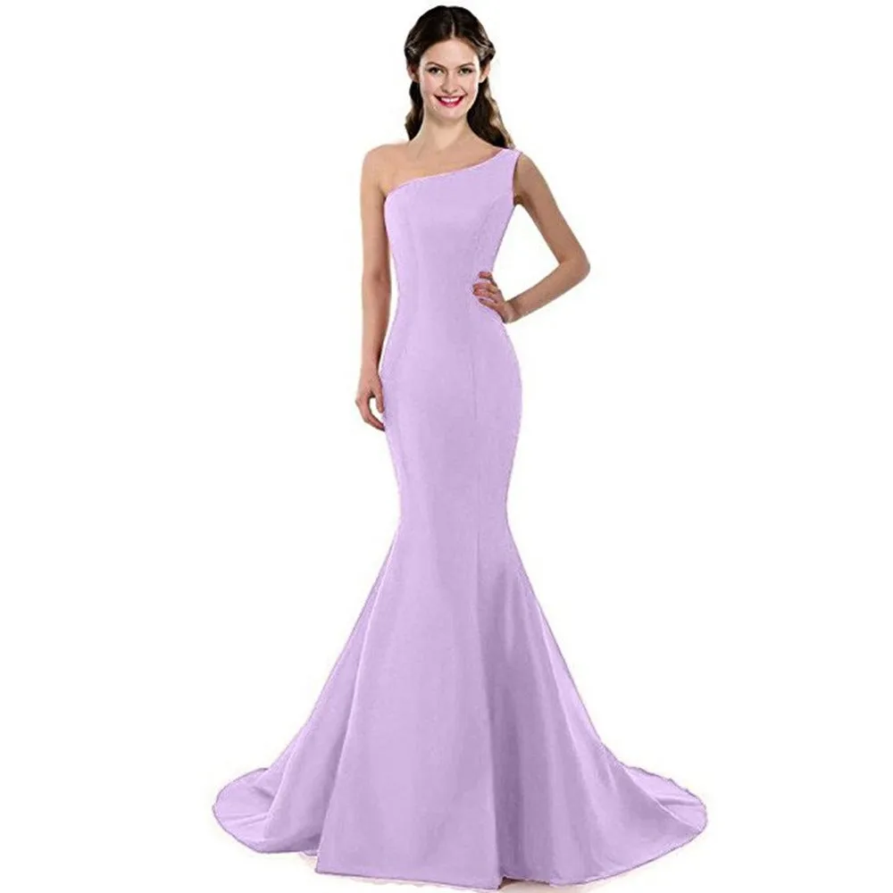 Off The Shoulder Bridesmaid Dress Wedding Prom Evening Dress Strapless Mermaid Gowns