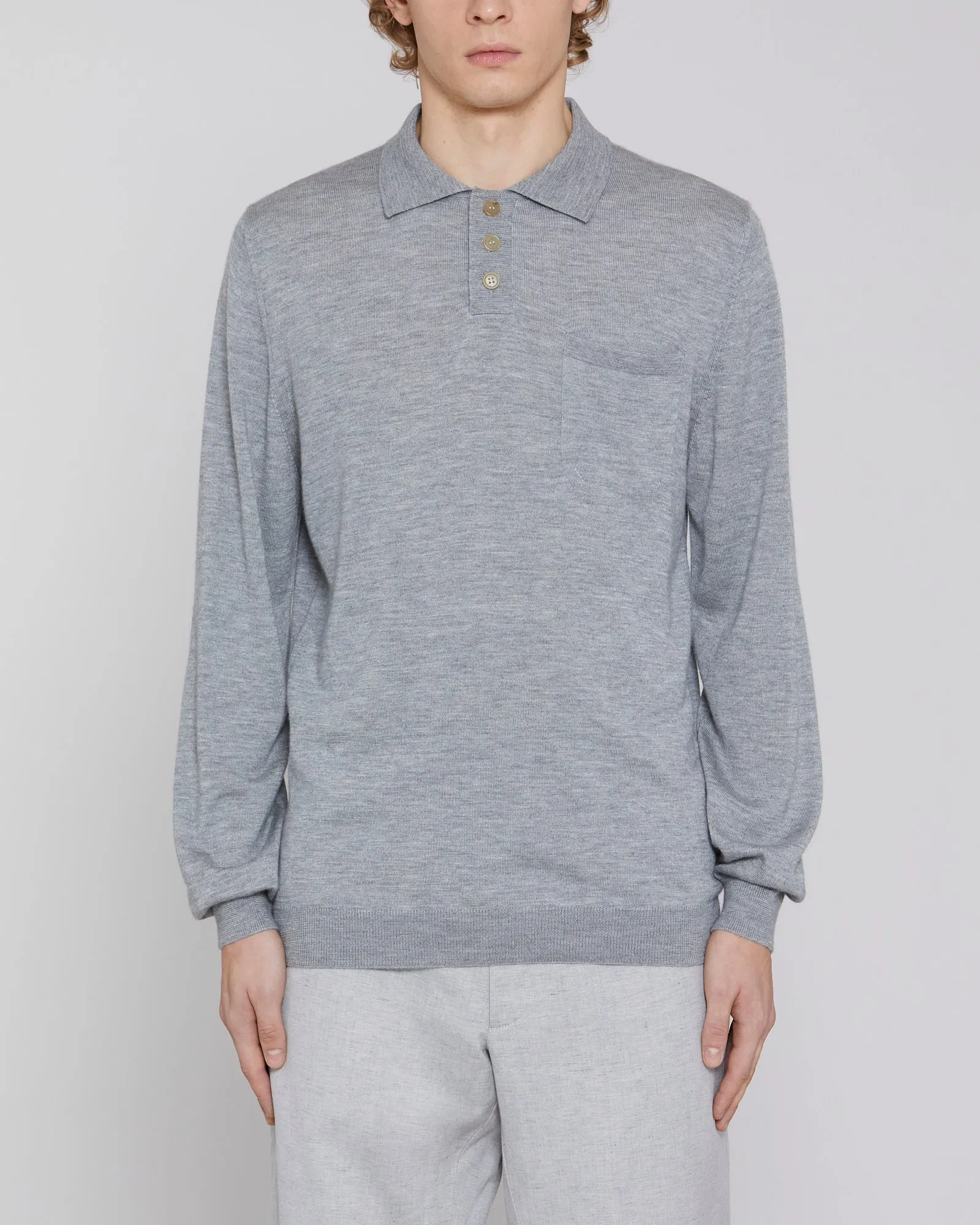 Polo sweater Savoia Grey