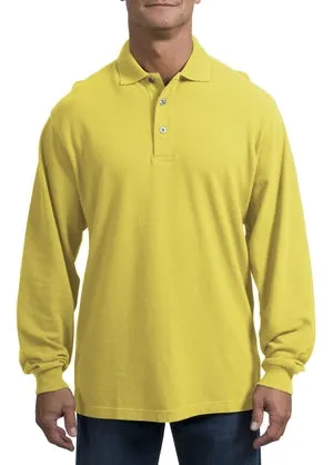 Port Authority - Long Sleeve Pique Knit Sport Shirt. K320