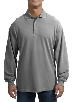 Port Authority - Long Sleeve Pique Knit Sport Shirt. K320