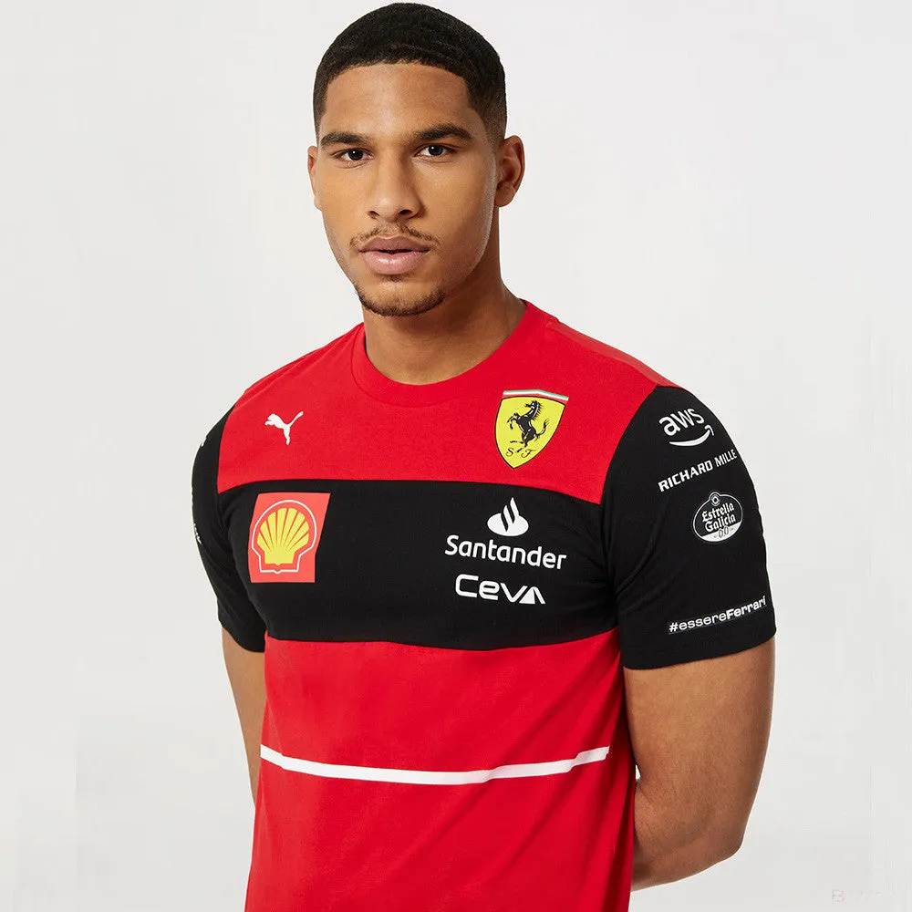 Puma Ferrari Charles Leclerc T-shirt, Red, 2022