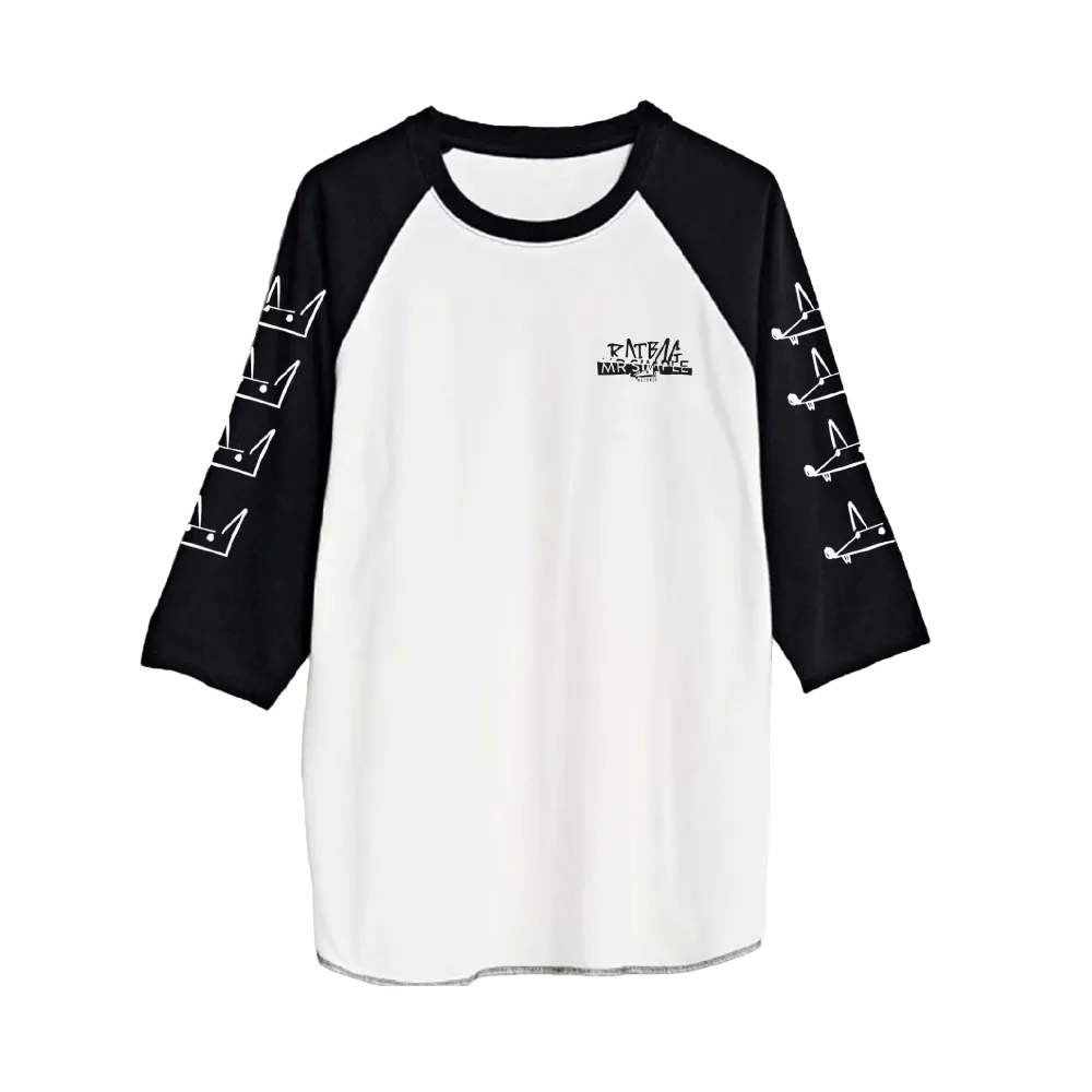 RATBAG X MR SIMPLE / Rat Stack 3/4 Sleeve Raglan T-Shirt