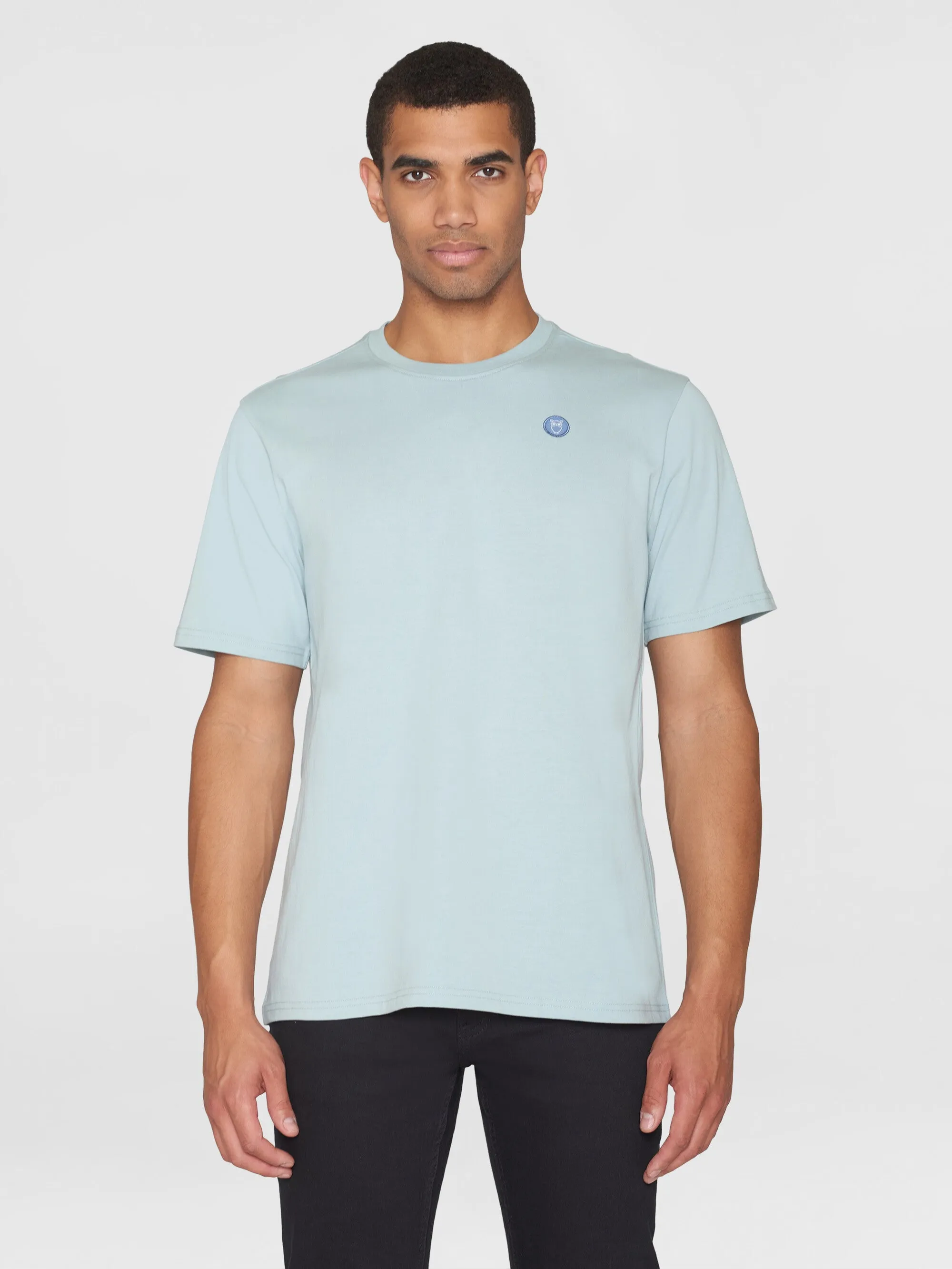 Regular fit Badge t-shirt - Gray Mist