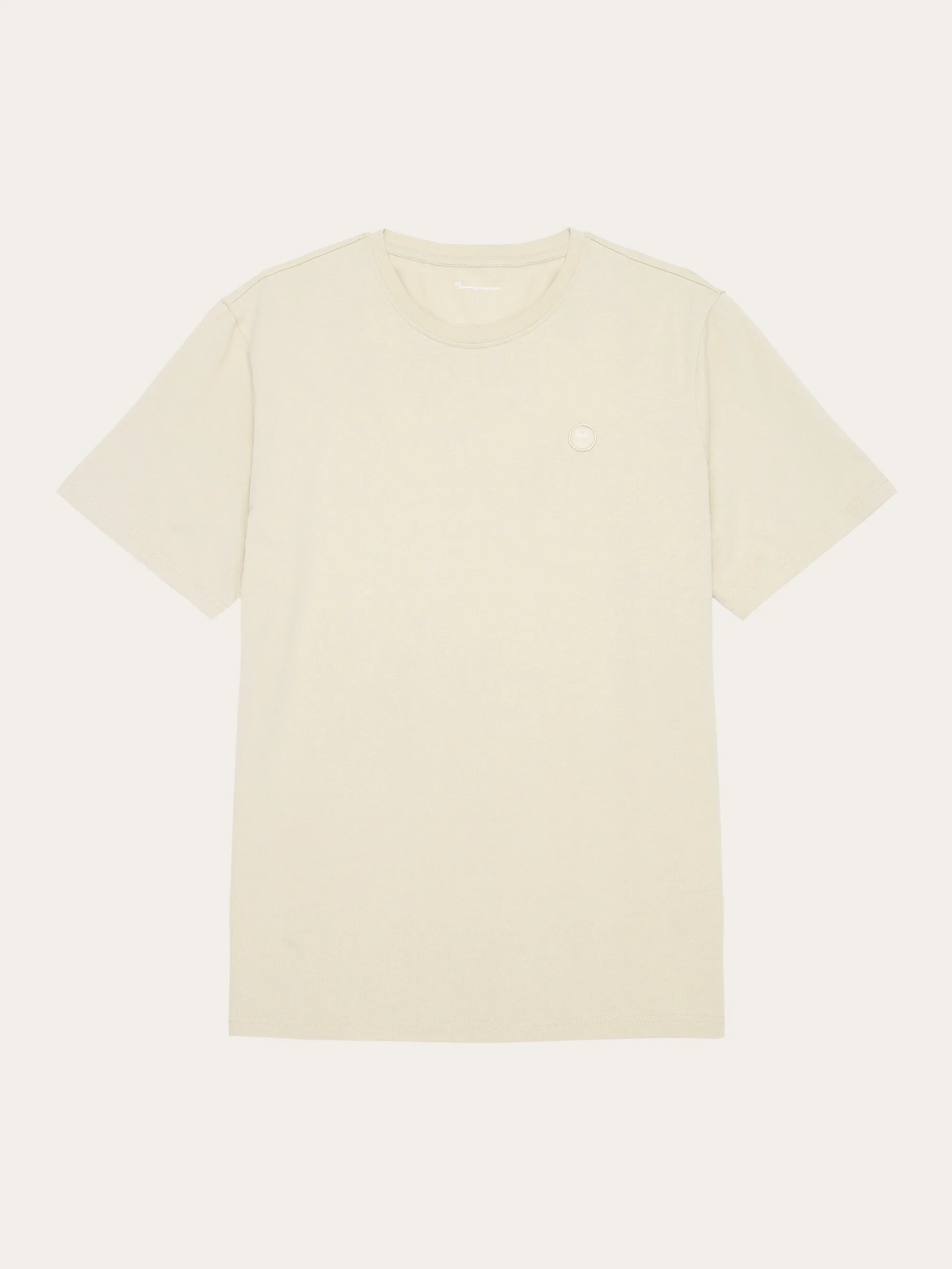 Regular fit Badge t-shirt - Safari melange