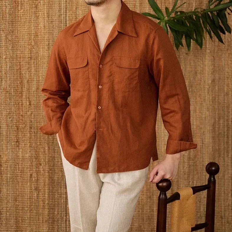 Relaxed fit summer long sleeve shirt