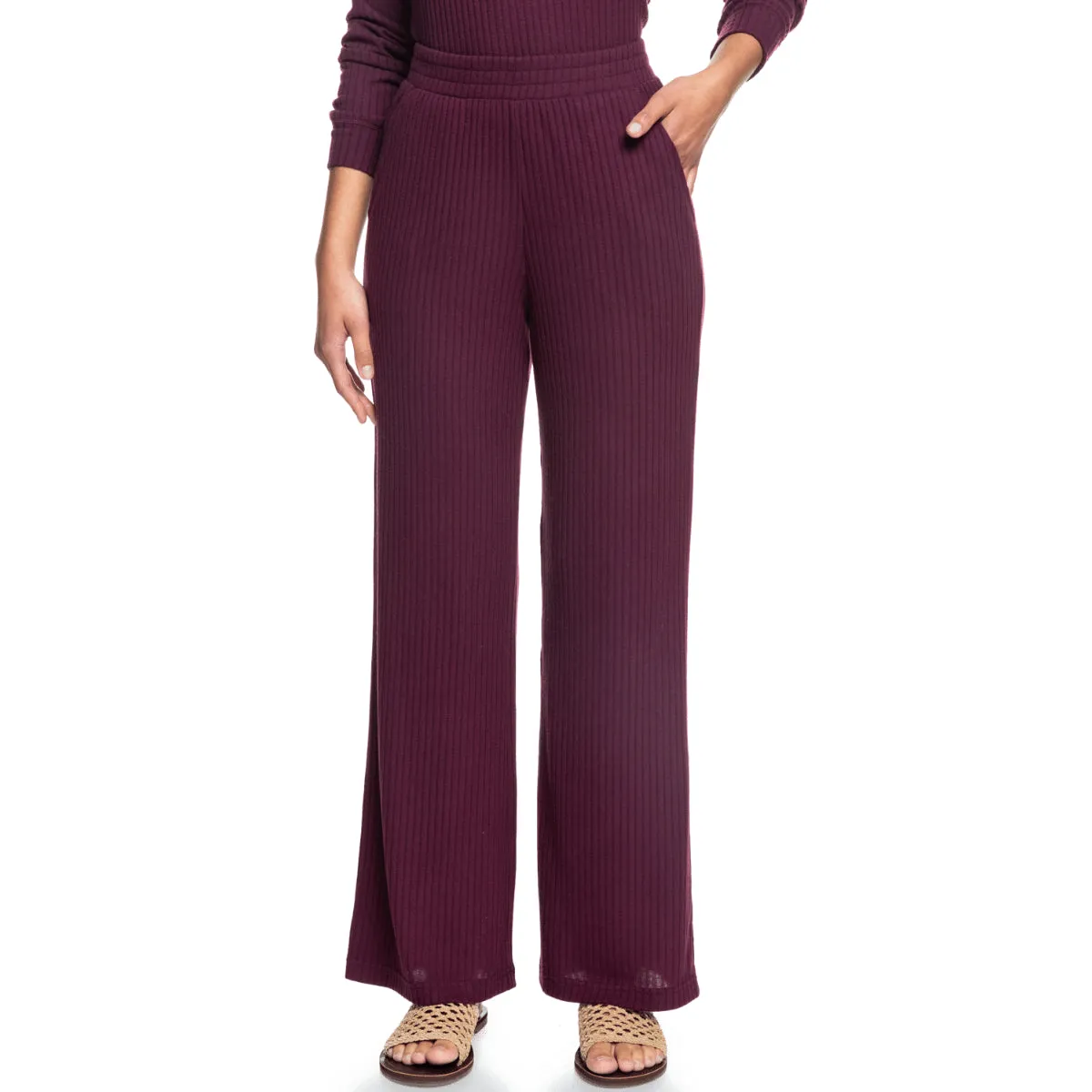 Roxy Women's Comfy Place Cozy Ribbed Pants